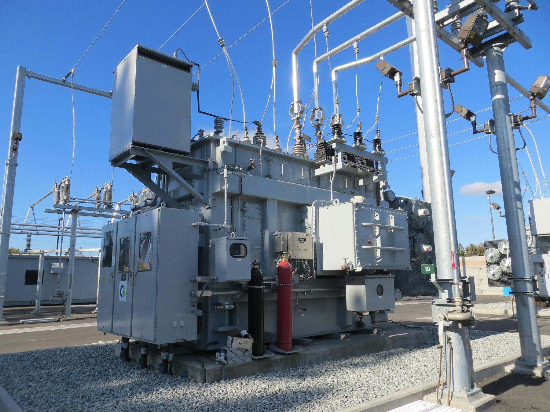 Electrical substation switchgear supporting site power distribution
