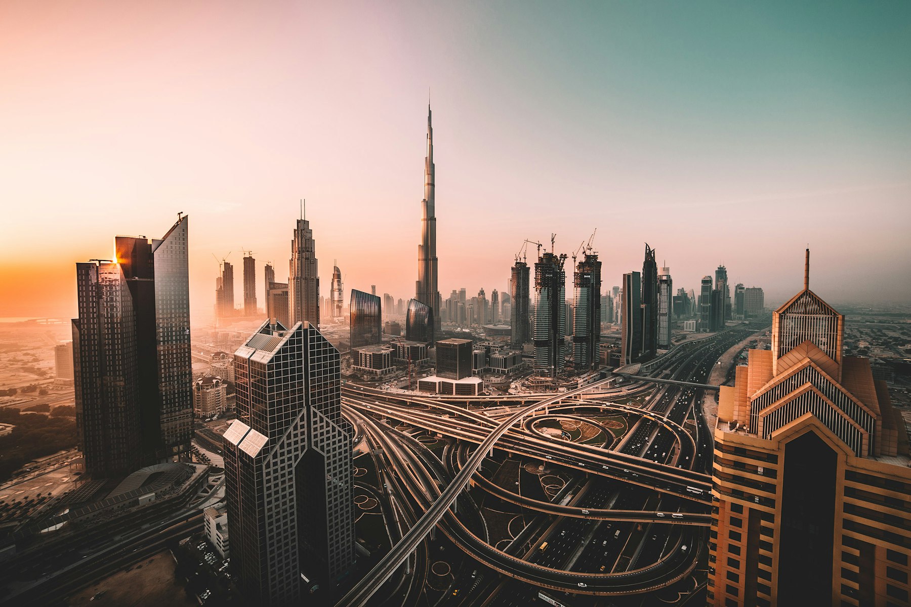 Skyline of a major United Arab Emirates city